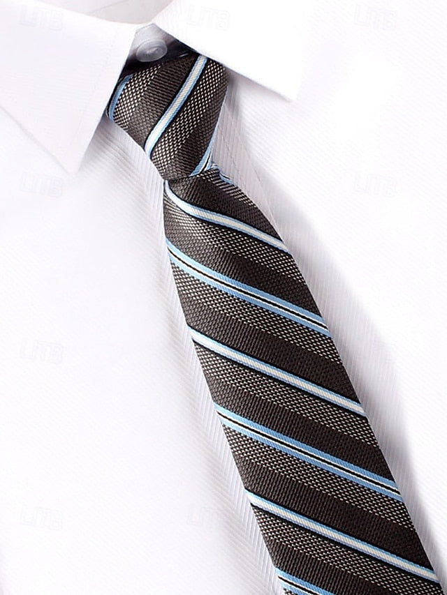Narrow Zip Stripes - Ties Classic Men's Pre-Tied and