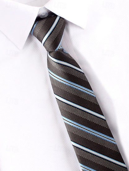 Narrow Zip Stripes - Ties Classic Men's Pre-Tied and