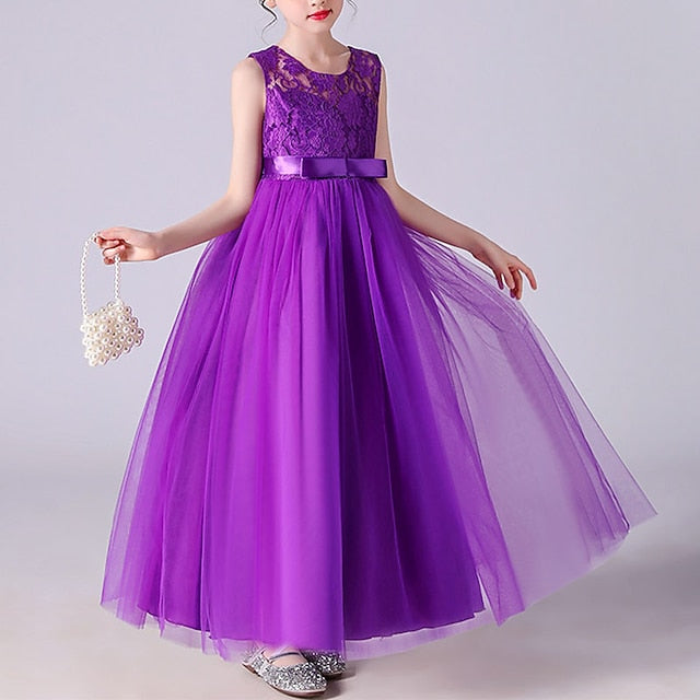 Flower Girl Evening Dress Gown Party Girls'