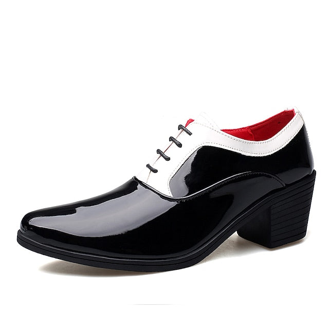 White Faux Red Shoes Patent Oxford – and Leather Men's