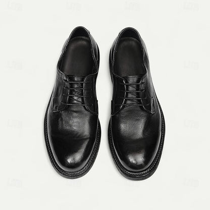 Goodyear Men's Clean with Derby Shoes Welt Leather and Tan