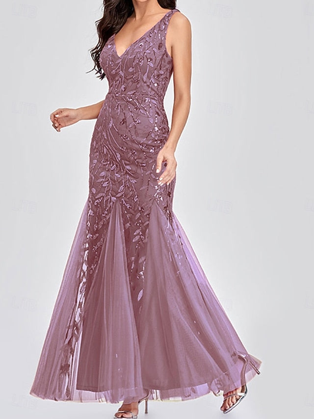 Mother V of Dress Party the Bride Floor Elegant Neck