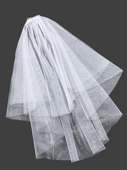Classic Elegant Soft Veil – Tulle Bridal with Two-Layer
