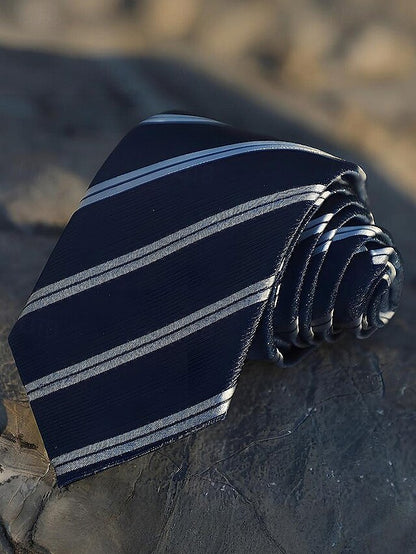 Classic Necktie Tie Men's Silk and Paisley Striped