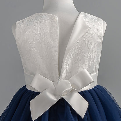 Floral Sleeveless Girls' Dress Party Kids Special Wedding