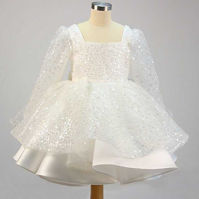 Girl Dress Party Flower Girls' Kids Sequin Long