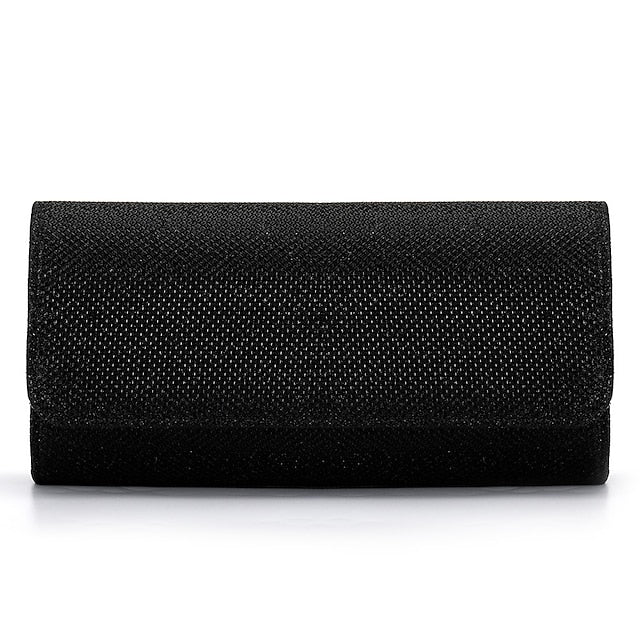 Evening Elegant Women's Purse – Silver Glitter Clutch