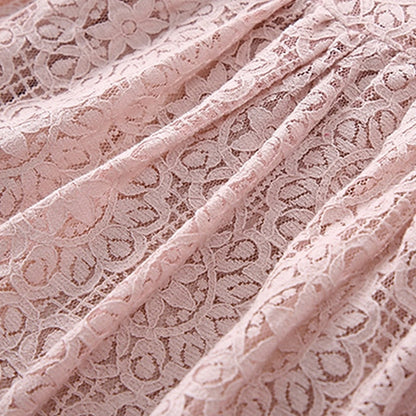 Girls' Sleeve Color Kids Solid Party Short Dress