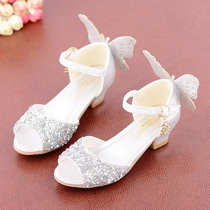 Glittery Princess Shoes Butterfly �?Sparkly Girls'