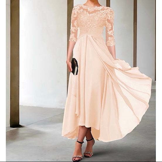 Bride Size the Wedding Plus Mother A-Line of Elegant Guest Dress