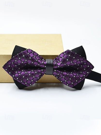 Men's with Pattern Tie Geometric Christmas Bow