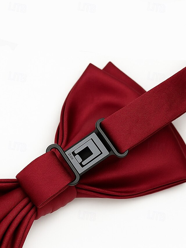 Men's Red Christmas Tie – Bow