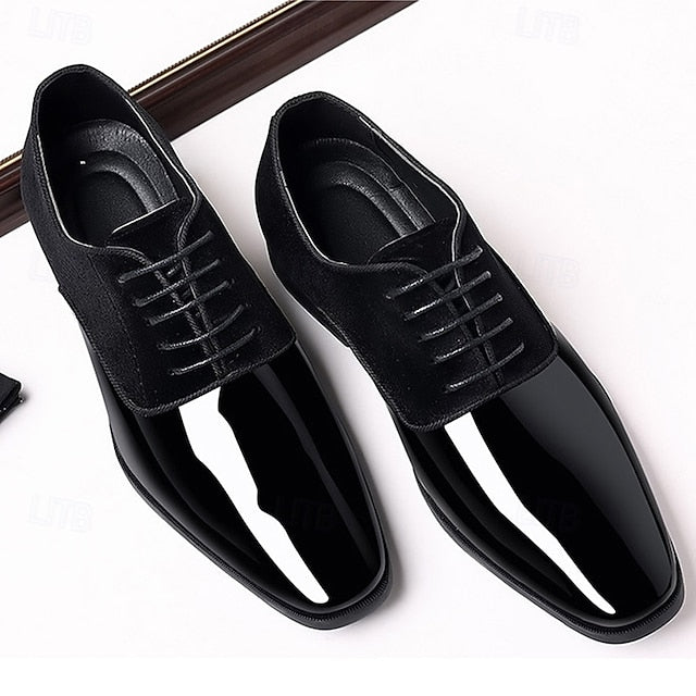 Shoes with Oxford Navy Men's Leather Blue Patent
