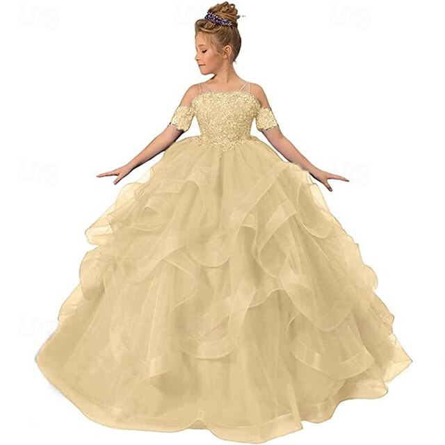 Girls' Flower Princess Dress Kid's Girl
