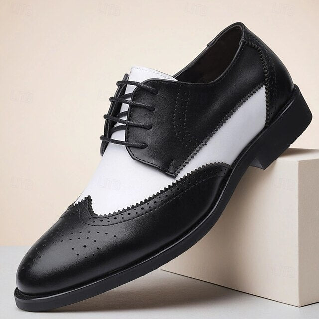 with White Black and Shoes Oxford Brogue Men's