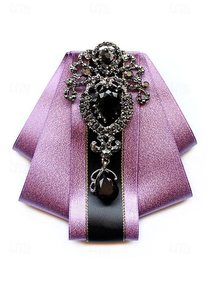 Diamond-Accent Bow - Tie Christmas Satin Men's Elegant