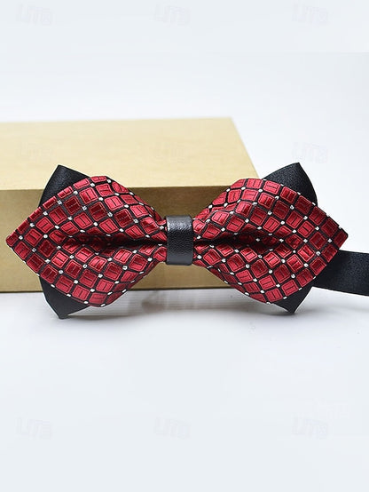 Men's with Pattern Tie Geometric Christmas Bow