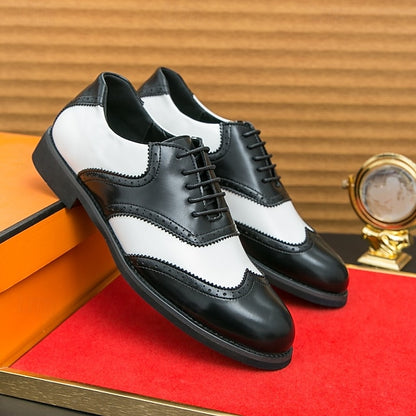 Brogue Wingtip Two-Tone Men's and in White Shoes Oxford