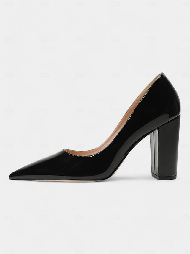 Classic Toe High Suede Heels Pointed | Heel Women's Block