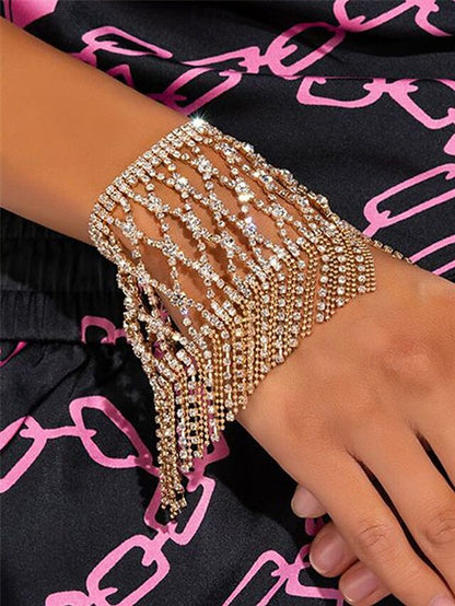 Chain Hand – Women's Crystal Rhinestone Luxury Bracelet