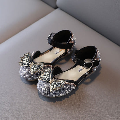 Lolita Flats PU Daily Dress Rubber Shoes Glitters Girls'