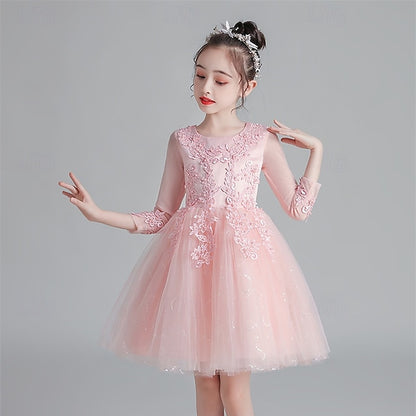 Dress Princess Kid's Flower Girl Girls'