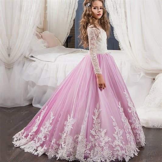 Kid's Dress Princess Girls' Girl Flower