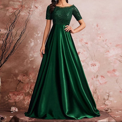 Mother A-Line Sparkle Dress the Evening Gown of Bride Formal