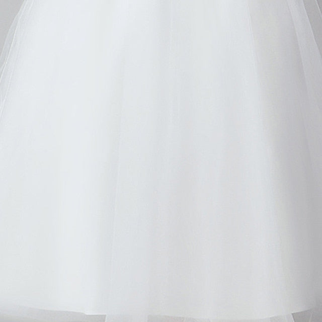 Color Girls' Dress Party Kids Girl Flower Solid