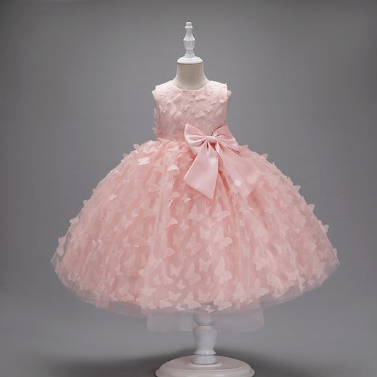 Kids Party Butterfly Dress Girl Flower Girls'