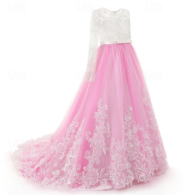 Kid's Dress Princess Girls' Girl Flower