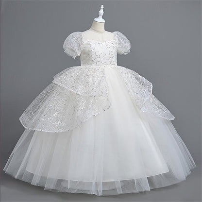 Girls' Performance Wedding Party Dress Flower Girl