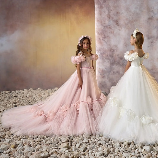 Girls' Dress Party First Communion Girl Flower