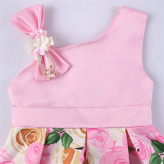 Sleeveless Summer Dress Girls' Easter 3D Party Flower