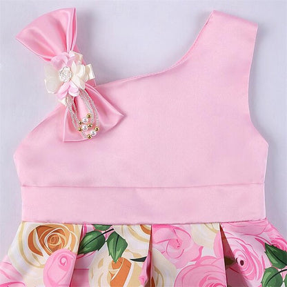 Sleeveless Summer Dress Girls' Easter 3D Party Flower