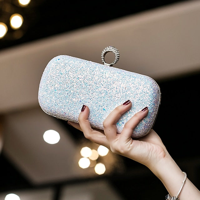 PU Wristlet Clutch Evening Leather Bag Women's Bags