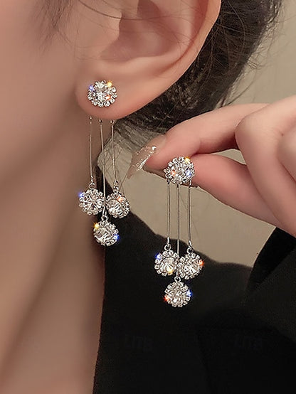 Crystal Women Dangle Elegant for Sparkling Earrings –