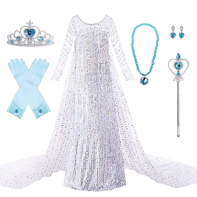 Elsa Girl Dress Princess Flower Girls' Movie Frozen