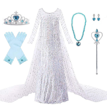 Elsa Girl Dress Princess Flower Girls' Movie Frozen