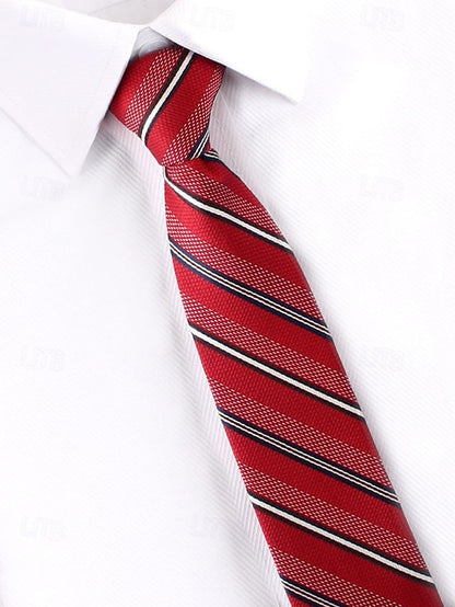 Narrow Zip Stripes - Ties Classic Men's Pre-Tied and