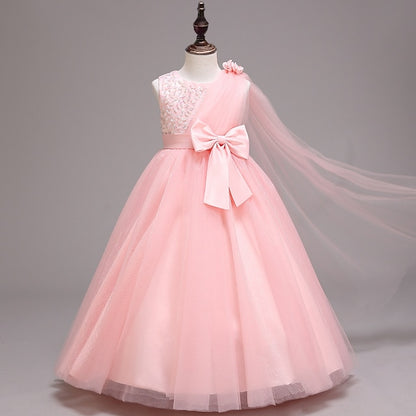 Colored Kids Girls' Solid Dress Flower Girl