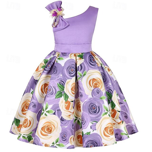 Sleeveless Summer Dress Girls' Easter 3D Party Flower