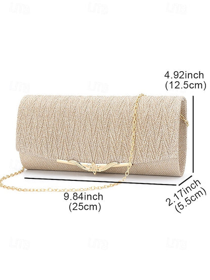Handbag Evening Women's - Party Elegant Glitter Clutch Gold