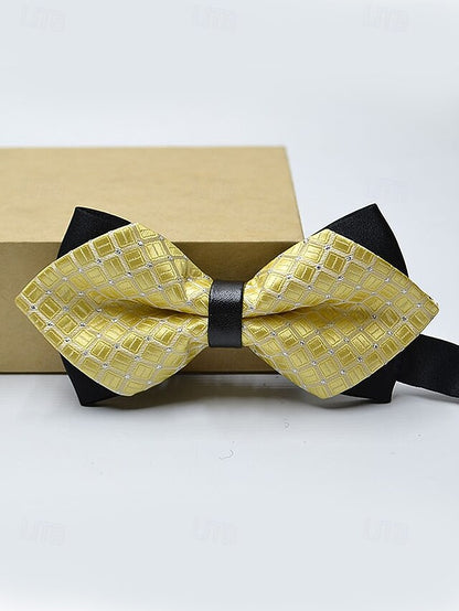 Pattern Geometric Men's Christmas Bow Tie with