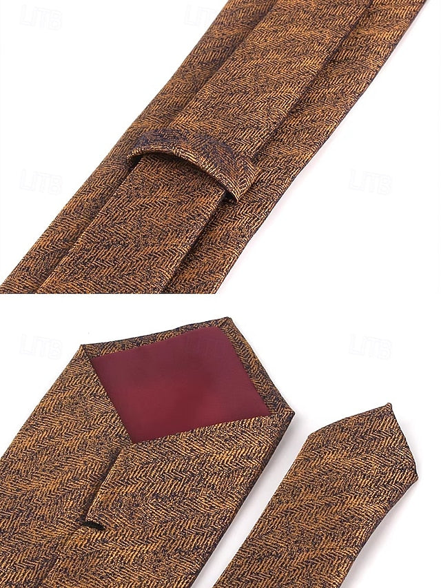 Herringbone – Polyester Tie Christmas Stylish Men's