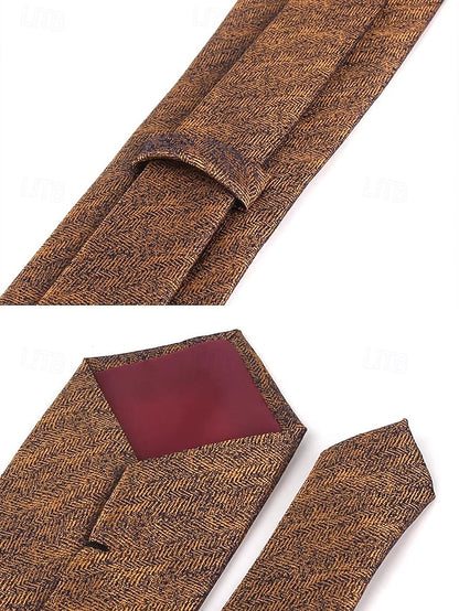 Herringbone – Polyester Tie Christmas Stylish Men's