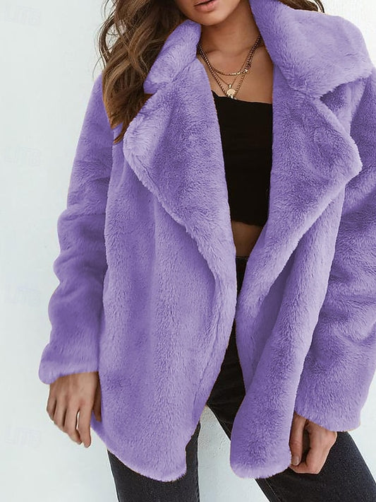 Furs Faux Teddy Women's Warm Comfortable Fur Coat