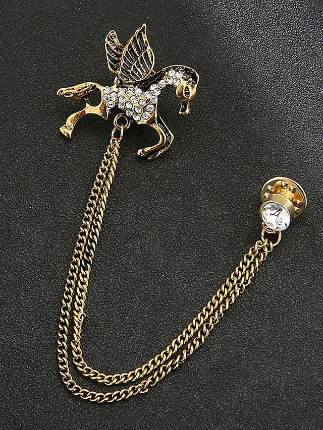 with Deer Brooch Christmas Lapel Men's Pin