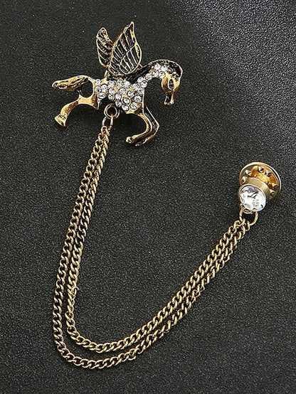 with Deer Brooch Christmas Lapel Men's Pin