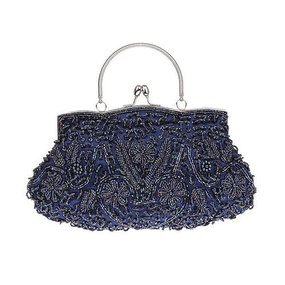 Beaded Vintage White Clutch Purse Women's – Evening